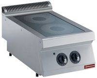 Elektrische vitrokeramische kookplaat 2 zones | 1700 line | Diamond | E17/2VC4T-N