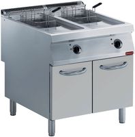 Diamond Elektrische friteuse 2 kuip "Y" 15 liter, buitenkant branders, op meubel | E22/F30A8-230/3--N