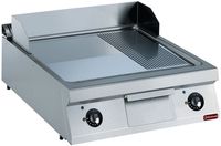 Diamond Elektrische plaat, 2/3 vlak en 1/3 geribd, hard verchroomde -TOP- | E22/PMCD8T-N