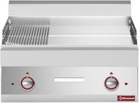 Elektrische Braadplaat 2/3 Glad En 1/3 Gegroefd -Top- "Alpha 650" - Diamond E65/PMCD7T-230V/3-N