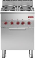 Fornuis 4 Kookplaten En Elektrische Convectie-Oven GN 2/3 - Diamond E60/4PFV6-230/3-N