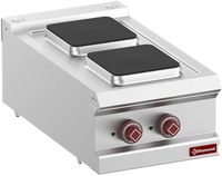 Elektrische Kookplaat 2 Vierkante Platen -Top- - Diamond E7/2PQ4T-N