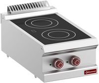 Elektrische Vitrokeramische Plaat Met 2 Warmte Zones -Top- - Diamond E7/2VC4T-N
