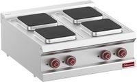 Elektrische Kookplaat 4 Vierkante Platen -Top- - Diamond E7/4PQ7T-N