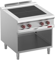 Elektrisch Fornuis Met 4 Verlaagde Kookplaten Op Open Kast - Diamond E9/4SPA8-N