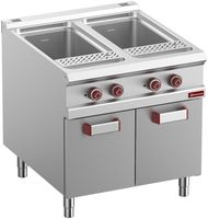 Elektrische Pastakoker 2x GN 1/1 - 2x 40 Liter - Op Gesloten Kast (zonder Manden) - Diamond E9/CPA8-N