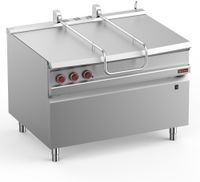 Diamond Elektrische Kantelbare Braadpan RVS Kuip 120 Liter op Meubel - E9/BRI12-N