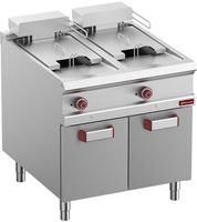 Elektrische Friteuse Met 2 Kuipen 18 Lit. Op Gesloten Kast - Diamond E9/F36A8-N