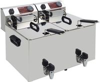 Horeca friteuse | 2x 10 liter | Met aftapkraan | EF102-TN | Diamond