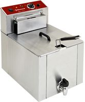 Elektrische friteuse tafelmodel | 12 liter | Met aftapkraan | F12TR/SP | Diamond