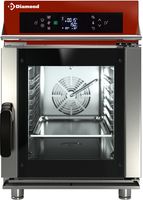Diamond FVS6-411/CTD Elektrische oven stoom/convectieoven, 6x GN 1/1 Touch/Digit + Auto-Cleaning