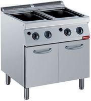 Pastakoker op gas | 2x 24,5 liter | Op kast | 1700 Line | G17/CPA8-N | Diamond