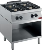 Gasfornuis | 4 Branders | Open kast | 1700 Line | G17/4BA8-R | Diamond