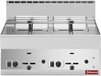 Gasfriteuse Met 2 Kuipen Van 8 Liter -Top- - Diamond G65/F16-7T-N