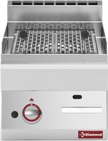 Lavasteengril Op Gas Met Braadrooster In Gietijzer -Top- - Diamond G65/GPL4T-N