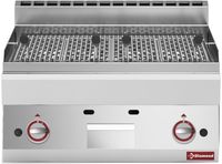 Lavasteengrill Op Gas Met Bakrooster In Gietijzer -Top- - Diamond G65/GPL7T-N