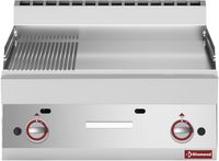 Bakplaat Gas 2/3 Vlak - 1/3 Geribf -Top- - Diamond G65/PM7T-N