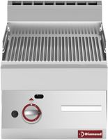 Braadplaat Op Gas Met Geribde Plaat -Top- - Diamond G65/PR4T-N
