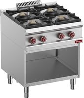 Fornuis Samengesteld Uit : 4 Branders & Open Kast  - Diamond G7/4BA7-RN