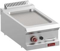 Braadplaat Op Gas Met Geribde Plaat - Module 1/2 -TOP- - Diamond G7/PR4T-N