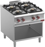 Gasfornuis Met 4 Branders Op Open Kast - Diamond G9/4BA8-N