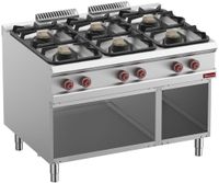 Gasfornuis Met 6 Branders Op Open Kast - Diamond G9/6BA12-N