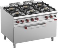 Fornuis Met 6 Branders "MAXI" Gasoven - Diamond G9/6BFM12-N