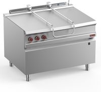 Diamond Kantelbare Gasbraadpan RVS Kuip 120 Liter op Meubel - G9/BRI12-N