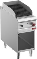 Gaslavasteengrill - 1/2 Module - 2-Zijdig Gietijzeren Rooster - Open Kast - Diamond G9/GPLA4-ZN