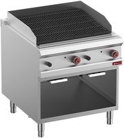 Gaslavasteengrill - Module 1/1 - 2-Zijdige Gietijzeren Rooster - Open Kast - Diamond G9/GPLA8-ZN
