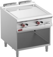 Bakplaat Op Gas Met Vlakke Verchroomde Plaat - Module 1/1 - Op Open Kast. - Diamond G9/PLCA8-N