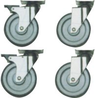 Diamond Set 4 wielen, 2 met rem | KR2F