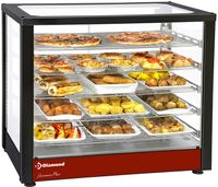 Warmhoudvitrine | Geforceerd | 5 niveaus | Zwart | HSD5-B2 | Diamond