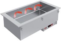 Droge Bain Marie, Elektrisch, Inbouw, 2x 1/1 GN, Diamond IN/BX08-PSC