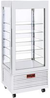 Diamond Vitrine 4 zijden T° positief, 5 niveaus in glas, Geforceerd, 480 Lit., WIT | INN/VN-W5-R2