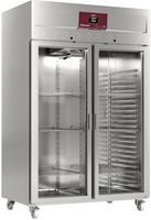 Koelkast Geforceerd 1400 Liter - 2 Glazen Deuren GN 2/1 - Op Wielen - Diamond ID140/R9G