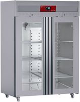 Diamond ID140/R9H-G Koelkast geventileerd 1400 liter, 2 glazen deuren GN 2/1, op wielen