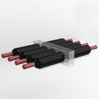 Kit van 8 Aluminium Staven (in 2 Delen), Diamond Op4-B3