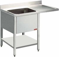 Diamond Spoeltafel met 1 Kuip en 1 Druipvlak - L1411VD-D