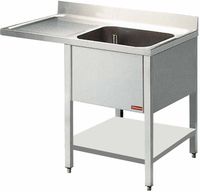 Diamond Spoeltafel met 1 Kuip en 1 Druipvlak - L1411VS-D