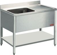 Diamond Spoeltafel met 1 Kuip en 1 Druipvlak - L1211D/6-D