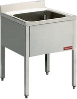 Diamond Spoeltafel met 1 Kuip met Onderstel - L610/6-KD-D
