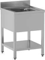 Diamond L711/D-SX1 Spoeltafel 1 kuip, met onderlegplank