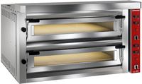 Diamond Elektrische Pizzaoven "extra Large", 2x 6 Pizza's 350mm - FULL Vuurvaste Steen - LFD-12L-LX