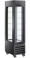 Diamond FULL Glazen Vitrine" 260 Lt. 5 Glazen Niveaus Geventileerd ZWART - MAX/305-BB