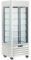 Diamond FULL Glazen Vitrine" 440 Lt. 5 Glazen Niveaus Geventileerd WIT - MAX/507-BW
