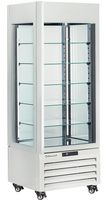 Diamond FULL Glazen Vitrine" 440 Liter 5 Glazen Niveaus Geventileerd WIT - MAX/507-CW