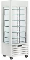 Diamond FULL Glazen Vitrine" 440 Lt. 6 Glazen Niveaus Statisch WIT - MAX/507-SW