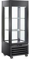 Diamond FULL Glazen Vitrine" 440 Liter 1 Niveau + 2 Planken Geventileerd ZWART - MAX/507-VB