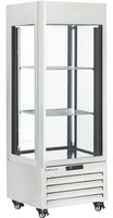 Diamond FULL Glazen Vitrine" 440 Liter 1 Niveau + 2 Planken Geventileerd WIT - MAX/507-VW